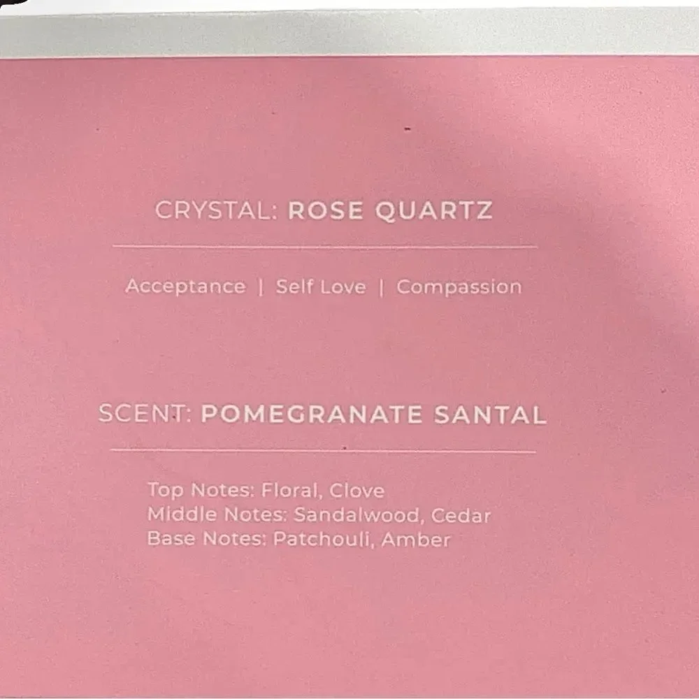 MAIN CHARACTER ENERGY Large Manifesting Candle Genuine Crystal Aromatherapy NIB🩷